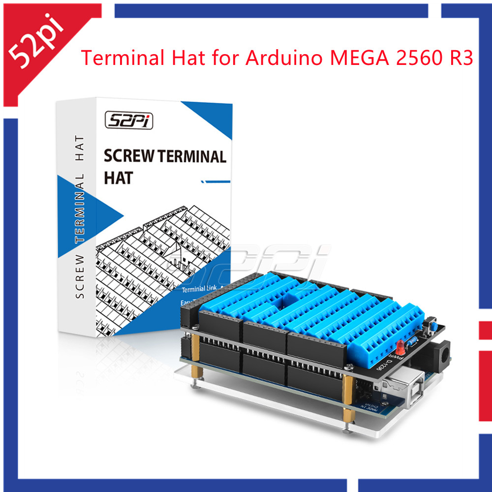 Deskpi Super6C - 新しい!arduino mega 2560 r3 arduino HatリセットボタンとLEDインジケーター用の52pi帽子