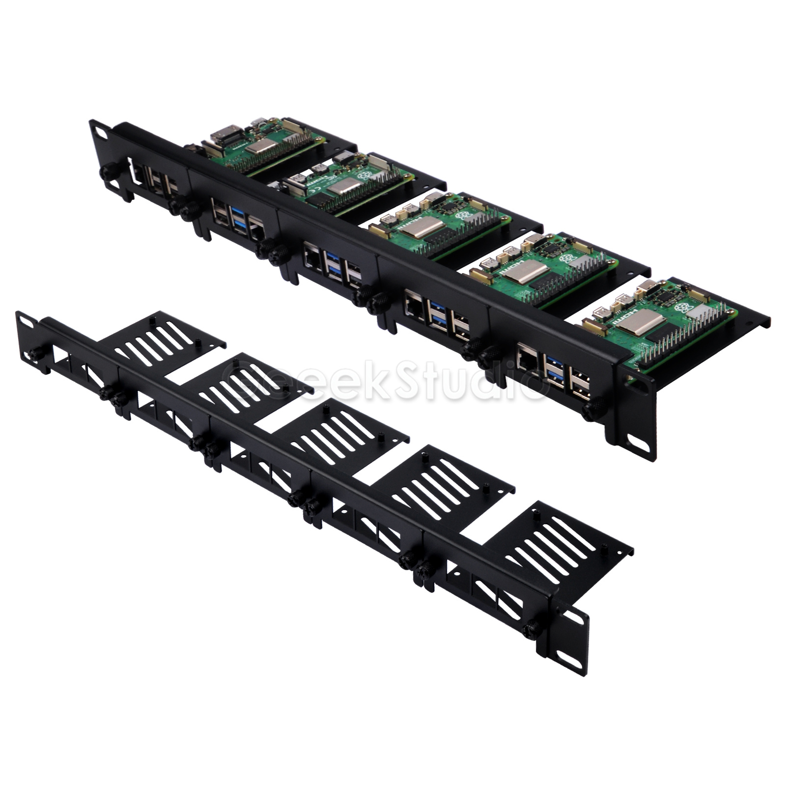 1U ラックマウント Raspberry Pi 5/4B/3 - Deskpi Super6C のレビューと価格