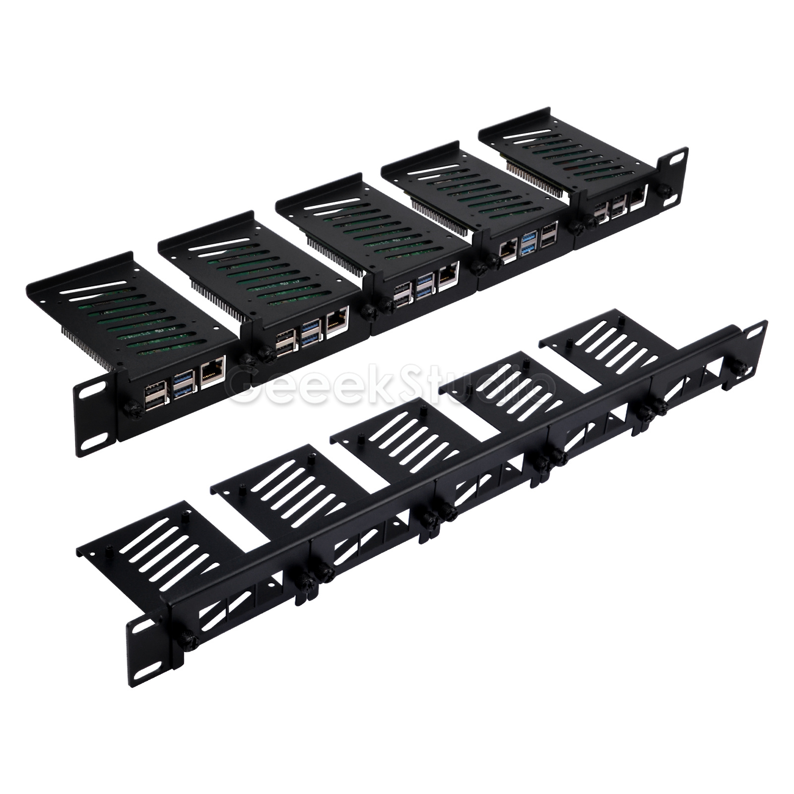 1U ラックマウント Raspberry Pi 5/4B/3 - Deskpi Super6C のレビューと価格